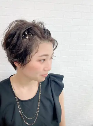 ショート ヘアアレンジ GRANLUSSO 〜グランルッソ駅前店所属・木口 嘉美のヘアスタイル
