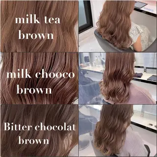 ロング カラー ヘアアレンジ ダブルカラー 韓国ヘアKYONのヘアスタイル