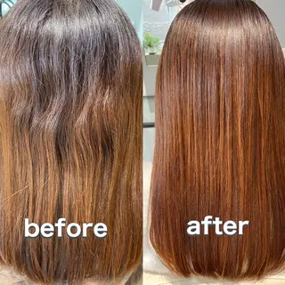 ロング カラー パーマ メルクヘアー 中澤のヘアスタイル