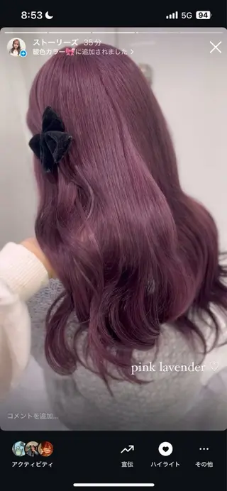 カラー akari🎀🤍 ガーリーstyleのヘアスタイル