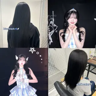 カラー himari💜 暖色カラー/レイヤーのヘアスタイル