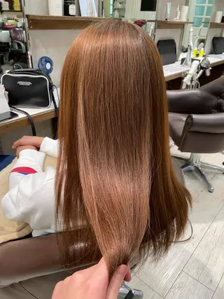 ロング カラー 安田 蓮のヘアスタイル