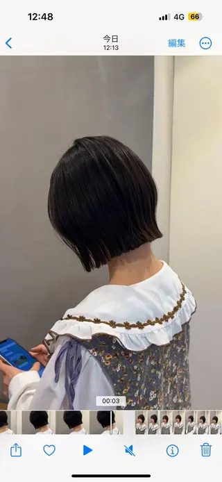 ショート ハタケナカ コトネのヘアスタイル