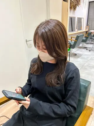 セミロング merc.🌿 友藤鮎那のヘアスタイル