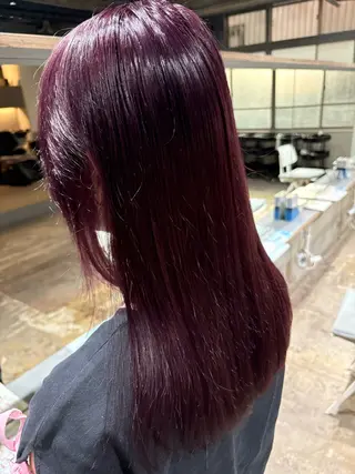 セミロング カラー 玉置 七海のヘアスタイル