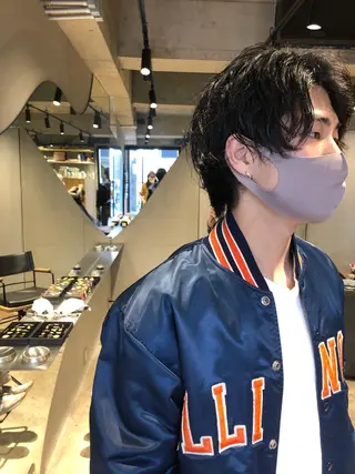 メンズ 🌈圧倒的デザイン パーマ　関和希のヘアスタイル