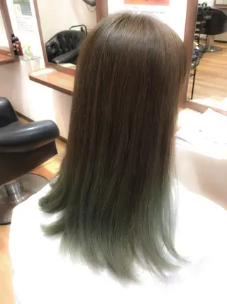 セミロング 縮毛矯正/髪質改善 飯田公祐のヘアスタイル