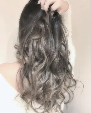 ロング カラー パーマ ヘアアレンジ filo byFeria渋谷所属・縮毛矯正/美髪 髪質改善/石田幸輔のヘアスタイル