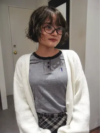 ショート YUUKI/ボブ パーマ.ウルフのヘアスタイル