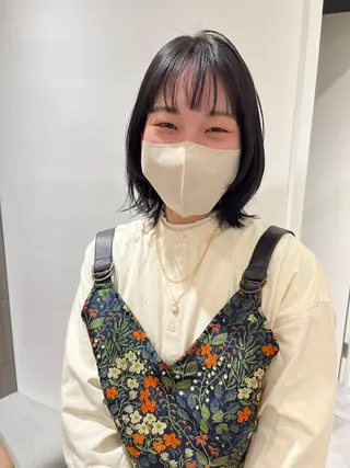 ミディアム 似合わせ/レイヤー/ ボブ/西島 絢香のヘアスタイル