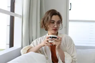 ショート 髪質改善ストレート、 カラー清野雄大のヘアスタイル