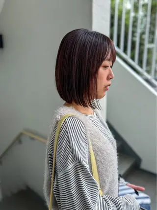 ミディアム LOREN＋透明感 オリーブhirokoのヘアスタイル