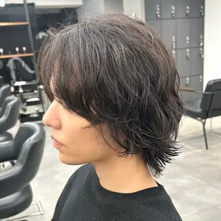 ミディアム パーマ メンズ 韓国ヘア🇰🇷 メンズパーマ/つかさのヘアスタイル