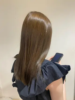 セミロング カラー ヘアアレンジ ボブ /ニュアンス/ satomi🧸💖のヘアスタイル