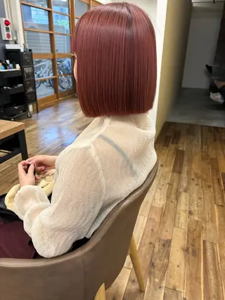 ミディアム カラー たにおか まなか /大阪/暖色カラーのヘアスタイル