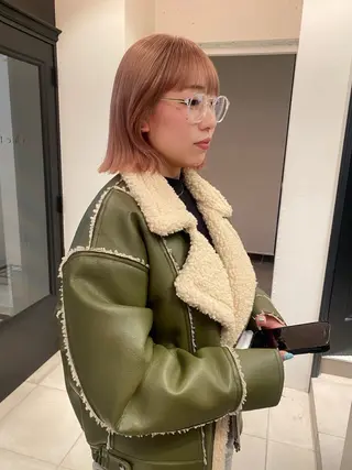 ショート カラー riria/ボブ /ブラウンカラー🎀のヘアスタイル