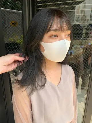 ミディアム カラー TENELE所属・チバ タクミのヘアスタイル