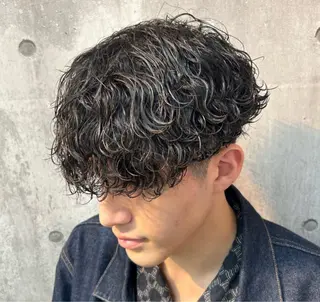 ミディアム パーマ メンズ 🥸MENIN 相模 大野メンズ専門🥸のヘアスタイル