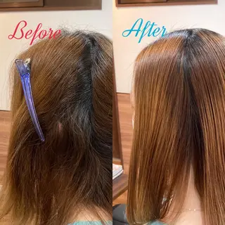 ミディアム パーマ Annon プライベートサロンのヘアスタイル