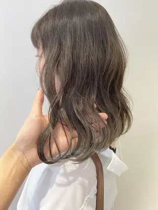 ミディアム カラー ヘアアレンジ レイヤーカット指名 No.1💖マユカのヘアスタイル