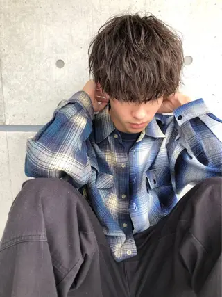 ショート カラー メンズ 艶カラー の達人のヘアスタイル