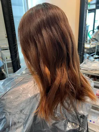 ミディアム カラー ✨髪質改善 縮毛矯正 艶髪 立川 コウキ✨のヘアスタイル