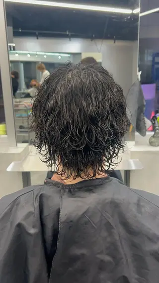 パーマ メンズ 藤平海音/fifth PARKのヘアスタイル