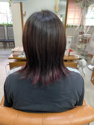ミディアム カラー おおた きょうかのヘアスタイル