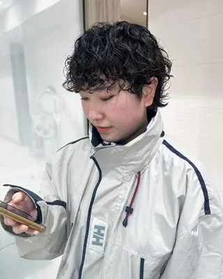 ショート パーマ hollo原宿所属・パーマ/ハイトーン 🎀Rumiのヘアスタイル