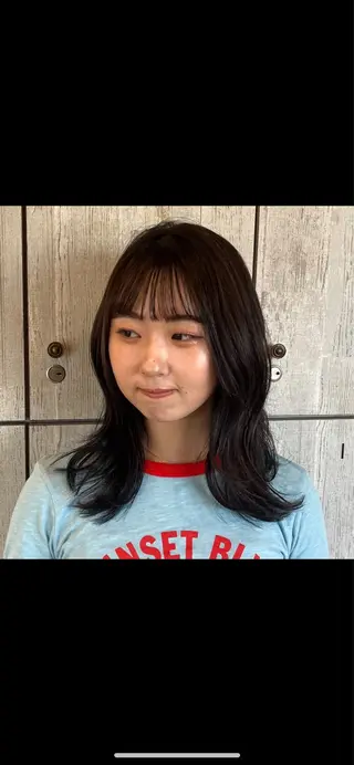 セミロング カラー/韓国レイヤー /ブリーチ/hinaのヘアスタイル
