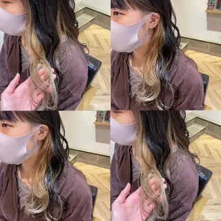 ロング カラー 艶カラー/韓国顔周り 🎀mamiのヘアスタイル