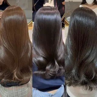 セミロング カラー 新宿/髪質改善/ボブ 韓国レイヤー大重聖斗のヘアスタイル