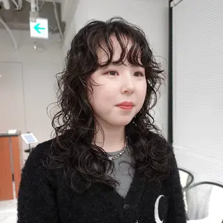 ロング パーマ ヘアアレンジ 🌐サトウ リョウ🌐のヘアスタイル