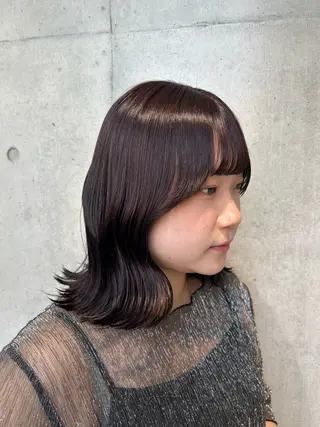 ショート カラー ヘアアレンジ ボブ艶モテカラー🫧 カリンのヘアスタイル