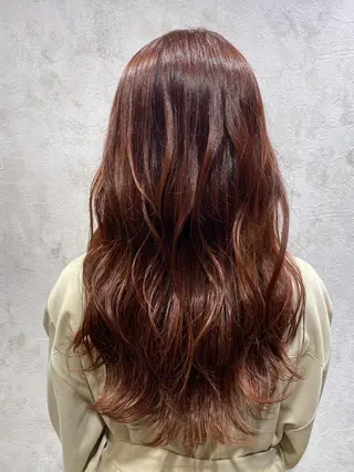 ロング カラー かめい りなのヘアスタイル