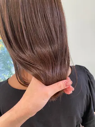 セミロング カラー ✴︎まえた さやか✴︎のヘアスタイル