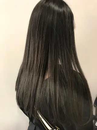 ロング カラー 脱白髪染め美容師 竹内涼乃のヘアスタイル