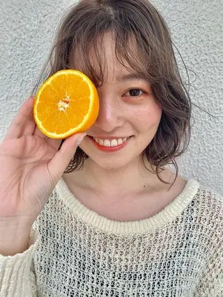 ミディアム カラー ヒラノホナミ 🫧髪質改善🫧のヘアスタイル