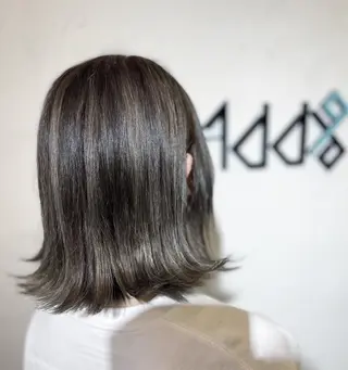 ミディアム カラー パーマ ヘアアレンジ Add9 柳田健登のヘアスタイル