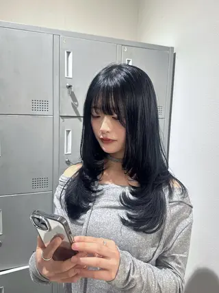 ロング 透明感カラー/レイ ヤーカット/KaHoのヘアスタイル