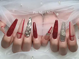 ネイル momo 長さだしのネイルデザイン