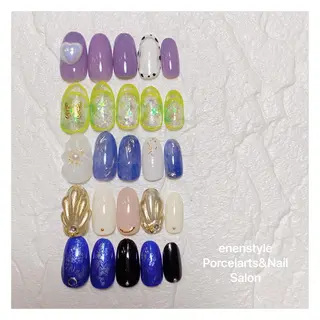 ミディアム ネイル 👑enen style👑のネイルデザイン