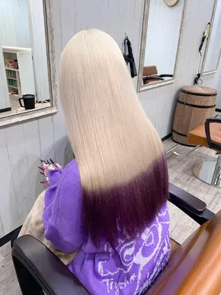 ロング カラー 艶髪/ハイトーン特化 店長/SHOHEIのヘアスタイル