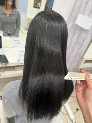 セミロング 【髪質改善カラー】 あむ·. ⟡ 🖤のヘアスタイル
