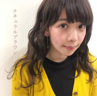 セミロング カラー ボブ/パーマ 古家 佑真のヘアスタイル