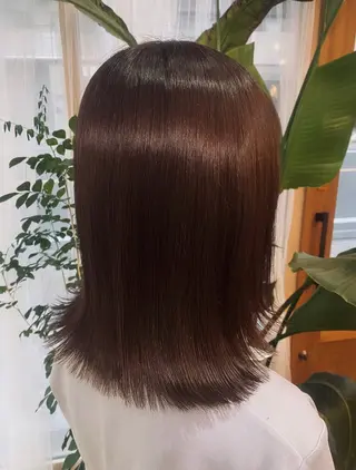 ミディアム カラー Repos by moi所属・RINA/特殊ヘア/ 高発色ワンカラーのヘアスタイル