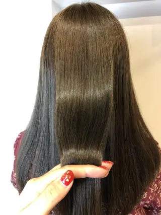 セミロング カラー 青野 文香のヘアスタイル