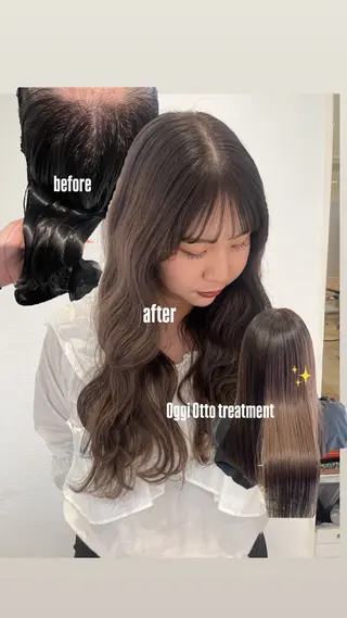 ロング カラー 韓国ヘア🇰🇷/ニ ュアンスパーマ/ヒナのヘアスタイル