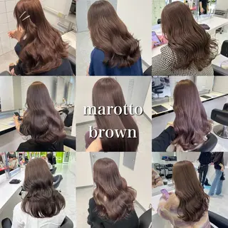 カラー ♡艶髪ブラウン himi♡のヘアスタイル