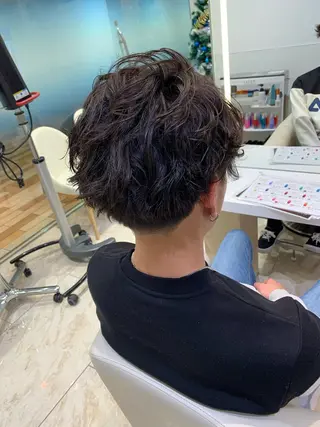 ショート パーマ メンズ ケンジアネッタ Men'sのヘアスタイル